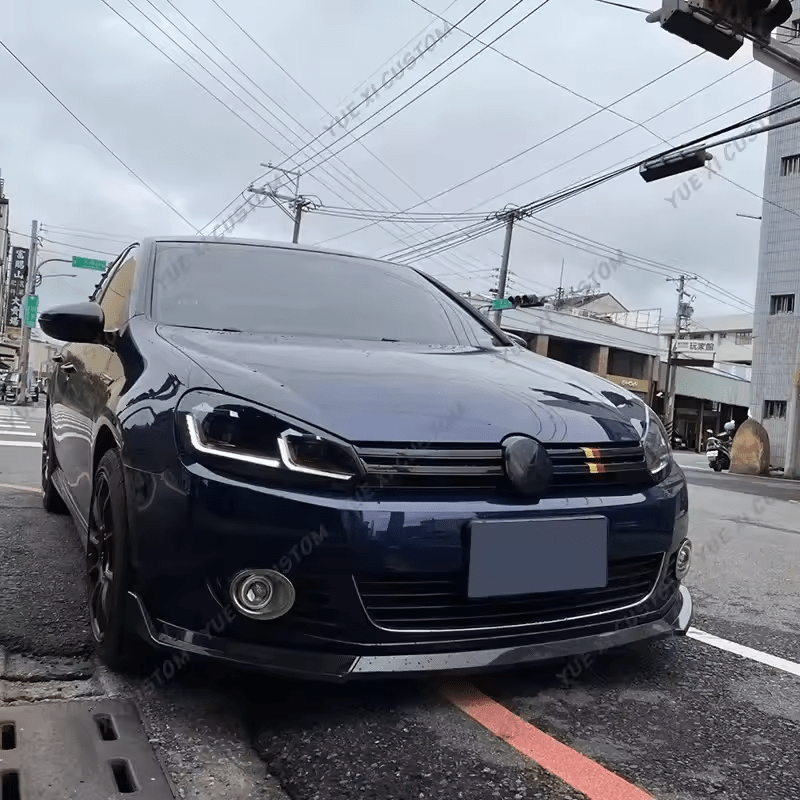 Gloss Black Front Bumper Lip